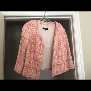 Talbots peach/white jacket
